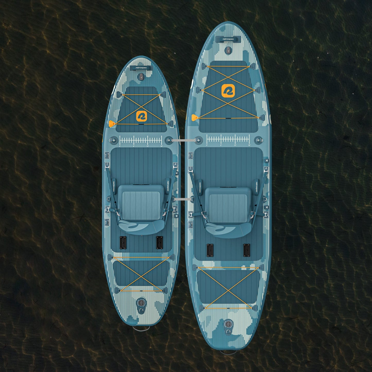 June Inflatable Fishing Paddle Board Kayak Hybrid 11’6”