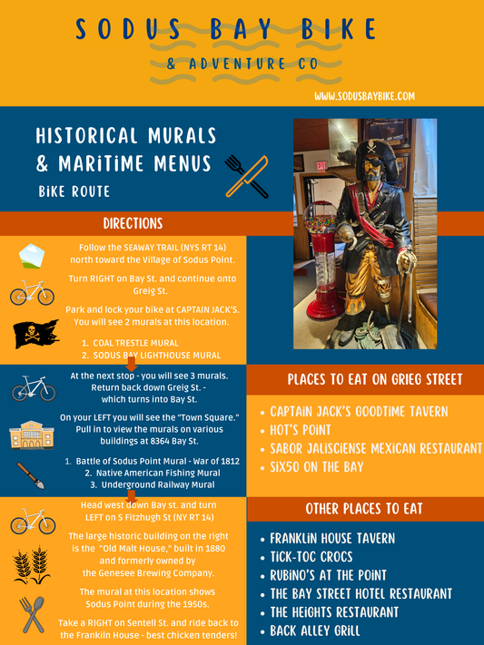 Historical Murals & Maritime Menus: A Ride Through Sodus Bay’s Stories & Flavors